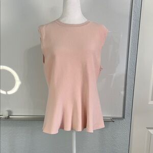 Ann Taylor Blush Pink Sleeveless Tank Top